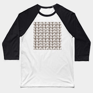 Chunky Wool Knit Baseball T-Shirt